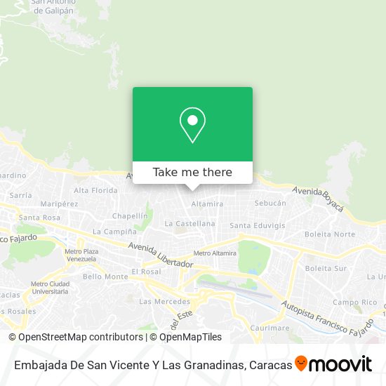 Embajada De San Vicente Y Las Granadinas map