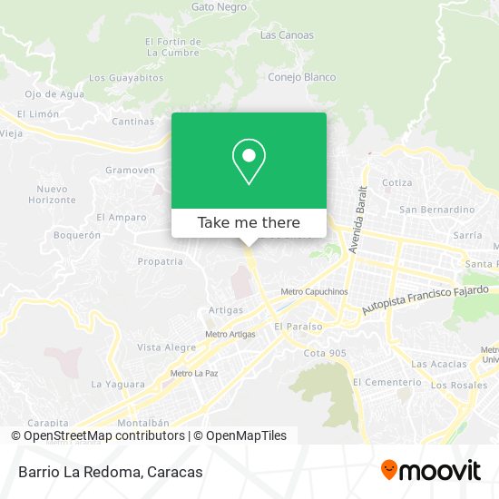 Barrio La Redoma map