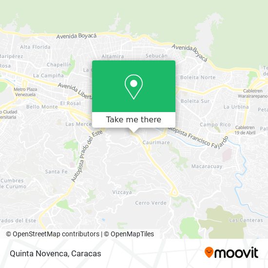 Quinta Novenca map
