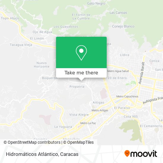 Hidromáticos Atlántico map