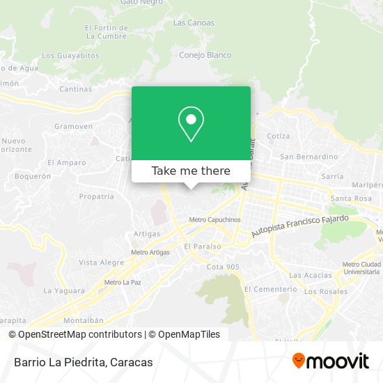 Barrio La Piedrita map