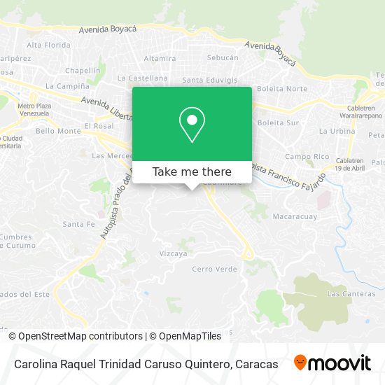 Carolina Raquel Trinidad Caruso Quintero map