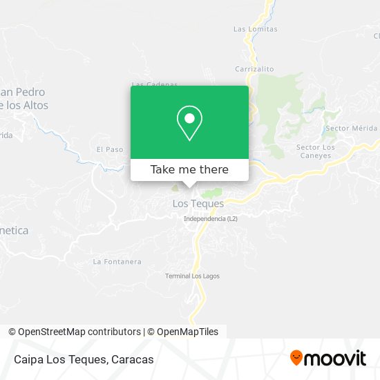 Caipa Los Teques map