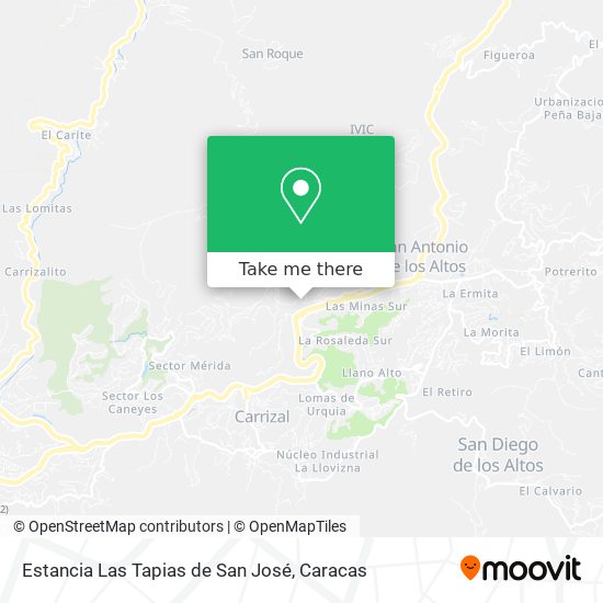 Estancia Las Tapias de San José map