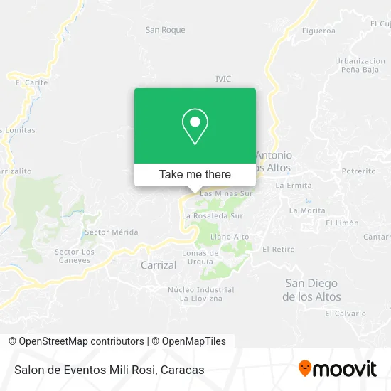 Mapa de Salon de Eventos Mili Rosi