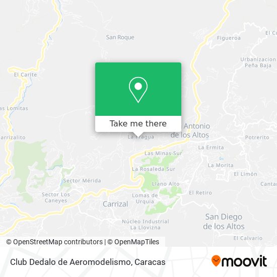 Mapa de Club Dedalo de Aeromodelismo