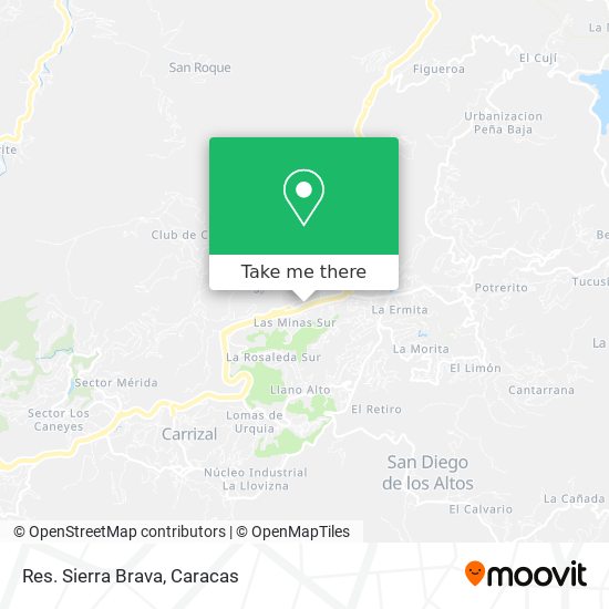 Res. Sierra Brava map
