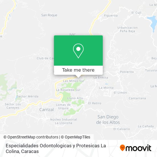 Especialidades Odontologicas y Protesicas La Colina map