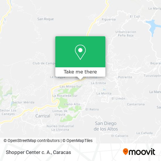 Shopper Center c. A. map