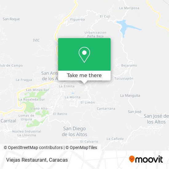 Viejas Restaurant map