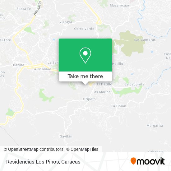 Residencias Los Pinos map