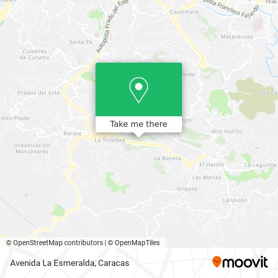 Mapa de Avenida La Esmeralda