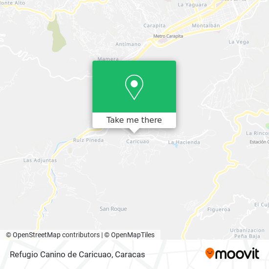 Refugio Canino de Caricuao map