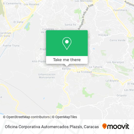 Oficina Corporativa Automercados Plaza's map