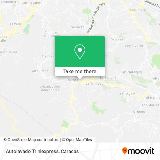 Autolavado Triniexpress map