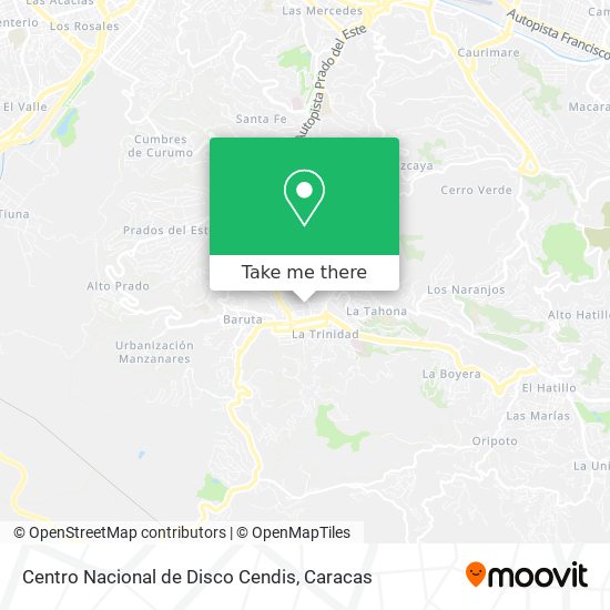 Centro Nacional de Disco Cendis map