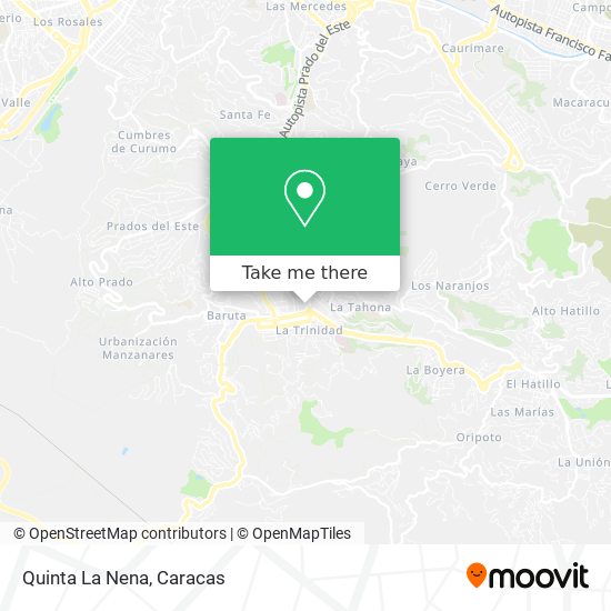 Quinta La Nena map