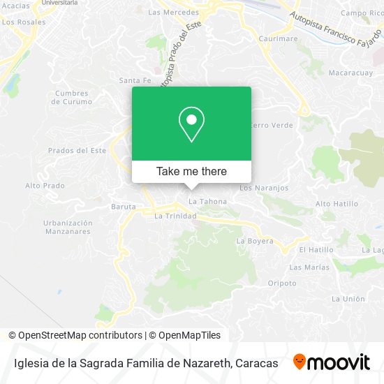 Mapa de Iglesia de la Sagrada Familia de Nazareth