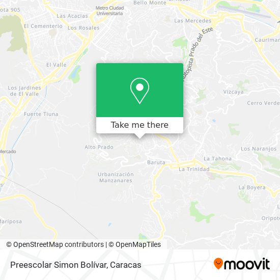 Preescolar Simon Bolívar map