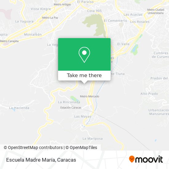 Mapa de Escuela Madre María