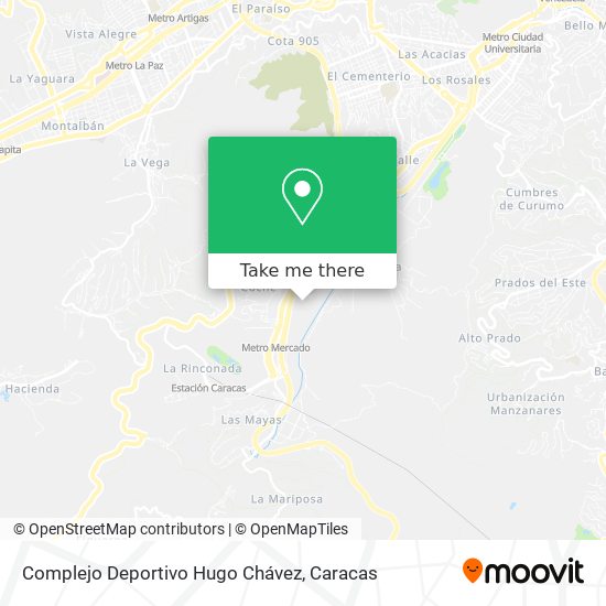Complejo Deportivo Hugo Chávez map