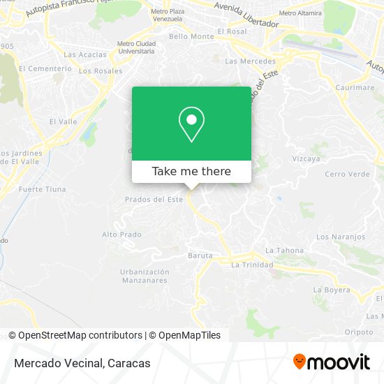 Mercado Vecinal map