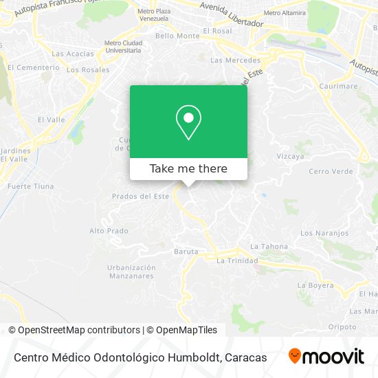Centro Médico Odontológico Humboldt map
