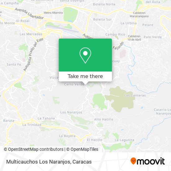 Mapa de Multicauchos Los Naranjos