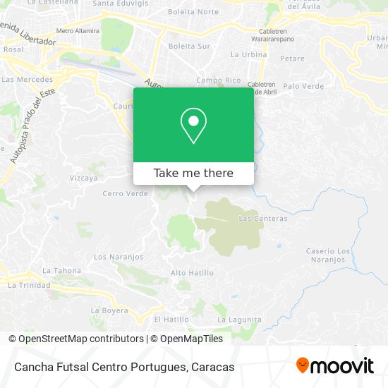 Mapa de Cancha Futsal Centro Portugues