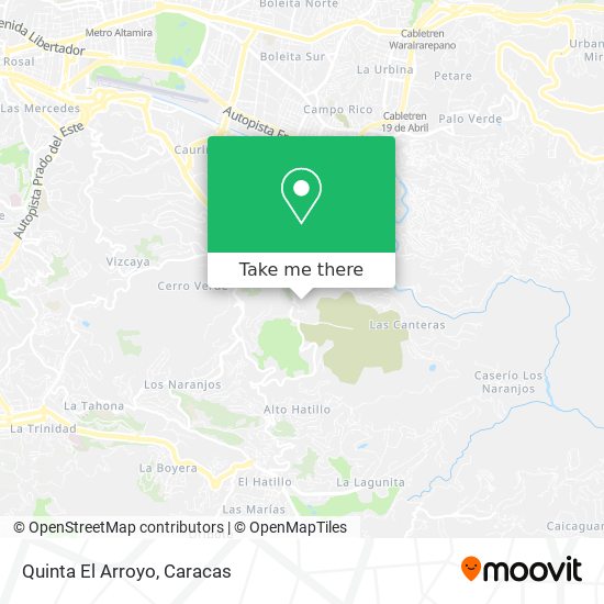 Quinta El Arroyo map