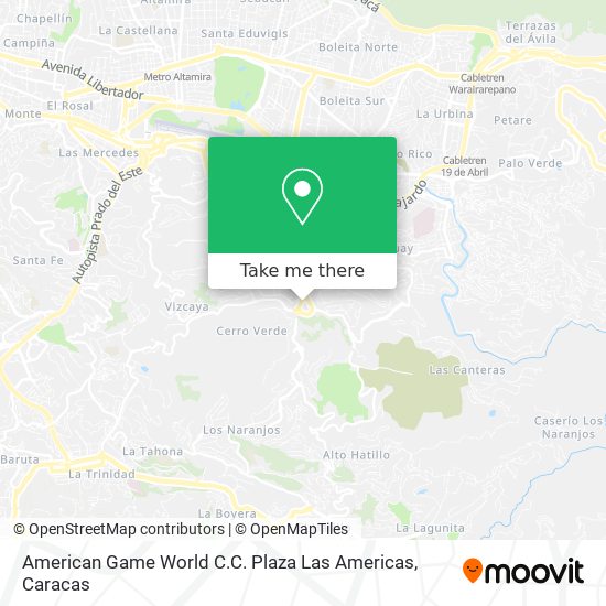 American Game World C.C. Plaza Las Americas map
