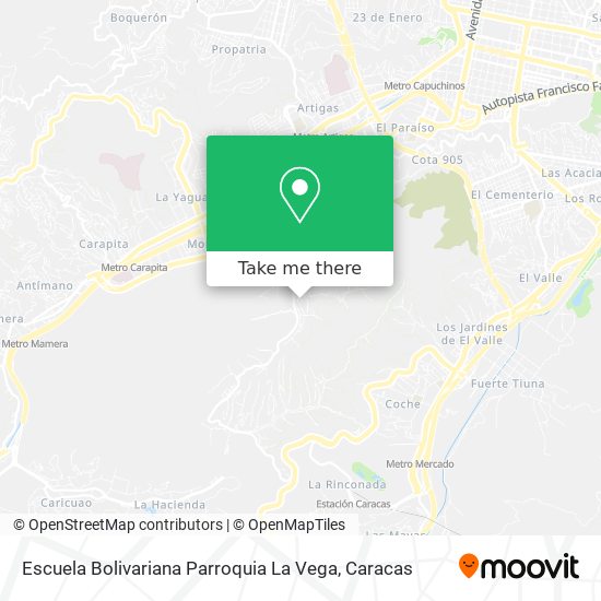 Escuela Bolivariana Parroquia La Vega map