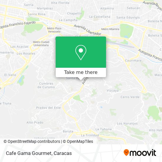 Cafe Gama Gourmet map