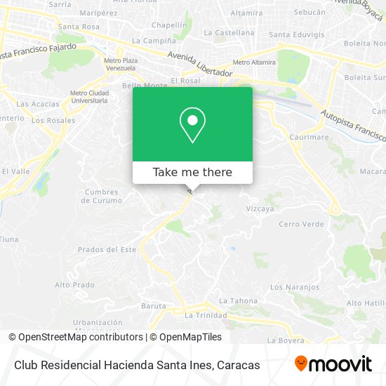 Mapa de Club Residencial Hacienda Santa Ines