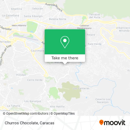 Churros Chocolate map