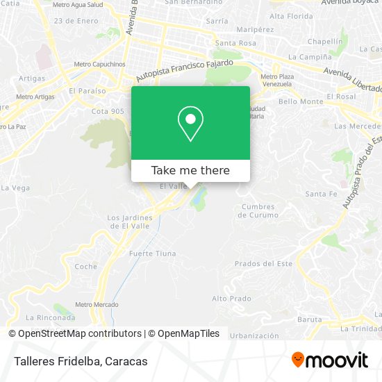 Talleres Fridelba map