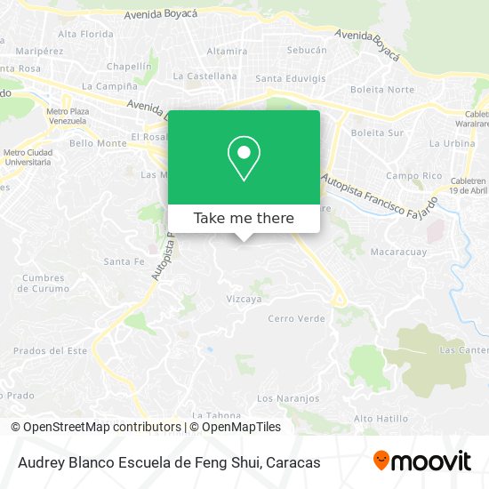 Audrey Blanco Escuela de Feng Shui map