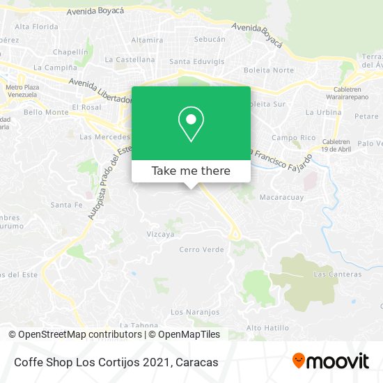 Coffe Shop Los Cortijos 2021 map