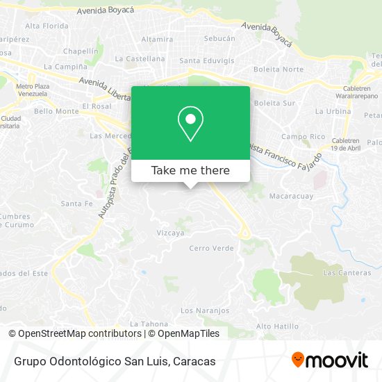 Grupo Odontológico San Luis map