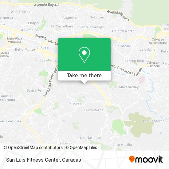 San Luis Fitness Center map