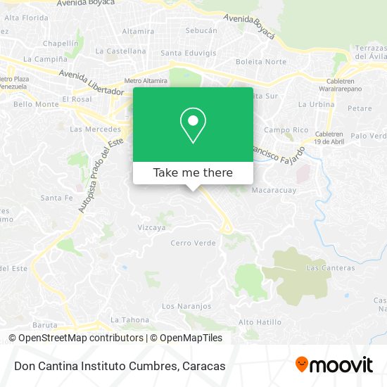 Don Cantina Instituto Cumbres map