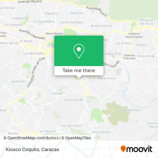 Kiosco Coquito map