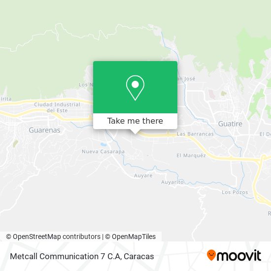 Mapa de Metcall Communication 7 C.A