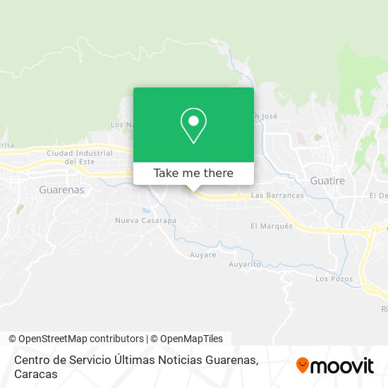 Centro de Servicio Últimas Noticias Guarenas map