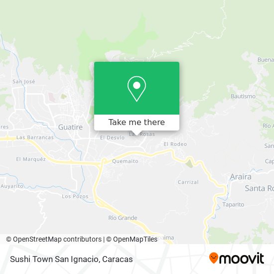 Sushi Town San Ignacio map