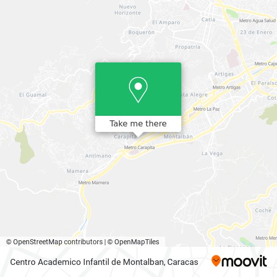 Centro Academico Infantil de Montalban map
