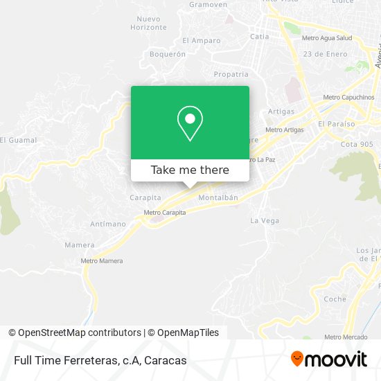 Full Time Ferreteras, c.A map