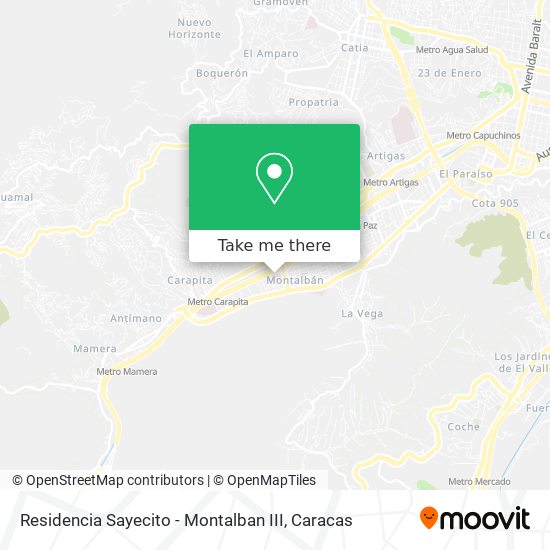 Residencia Sayecito - Montalban III map