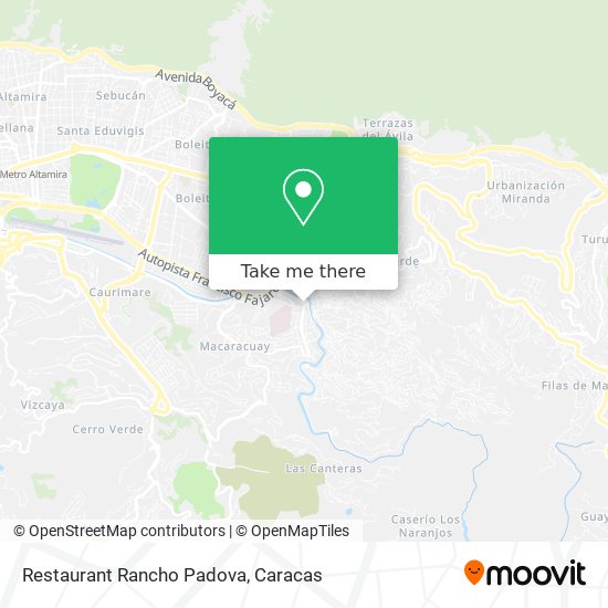 Restaurant Rancho Padova map