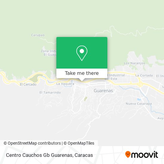 Centro Cauchos Gb Guarenas map